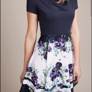 Ted Baker Navy Floral dress